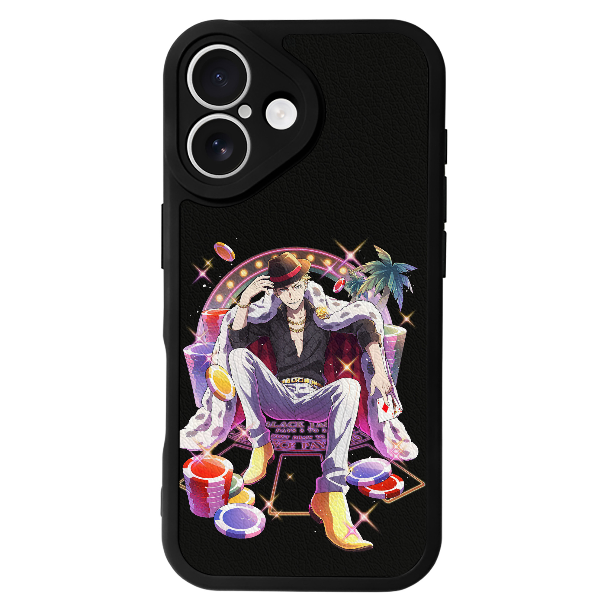 （画像用） 文豪ストレイドッグス Bungo Stray Dogs 【iPhone 16シリーズ対応】シリコンスマホケース（レザー調） 材質：シリコン